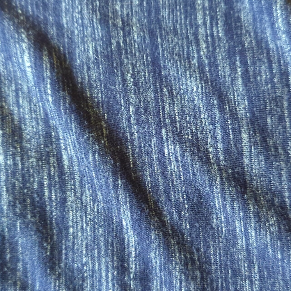 Motherhood Maternity Long Sleeve Heathered Navy Shirt, Size Medium - Picture 6 of 6